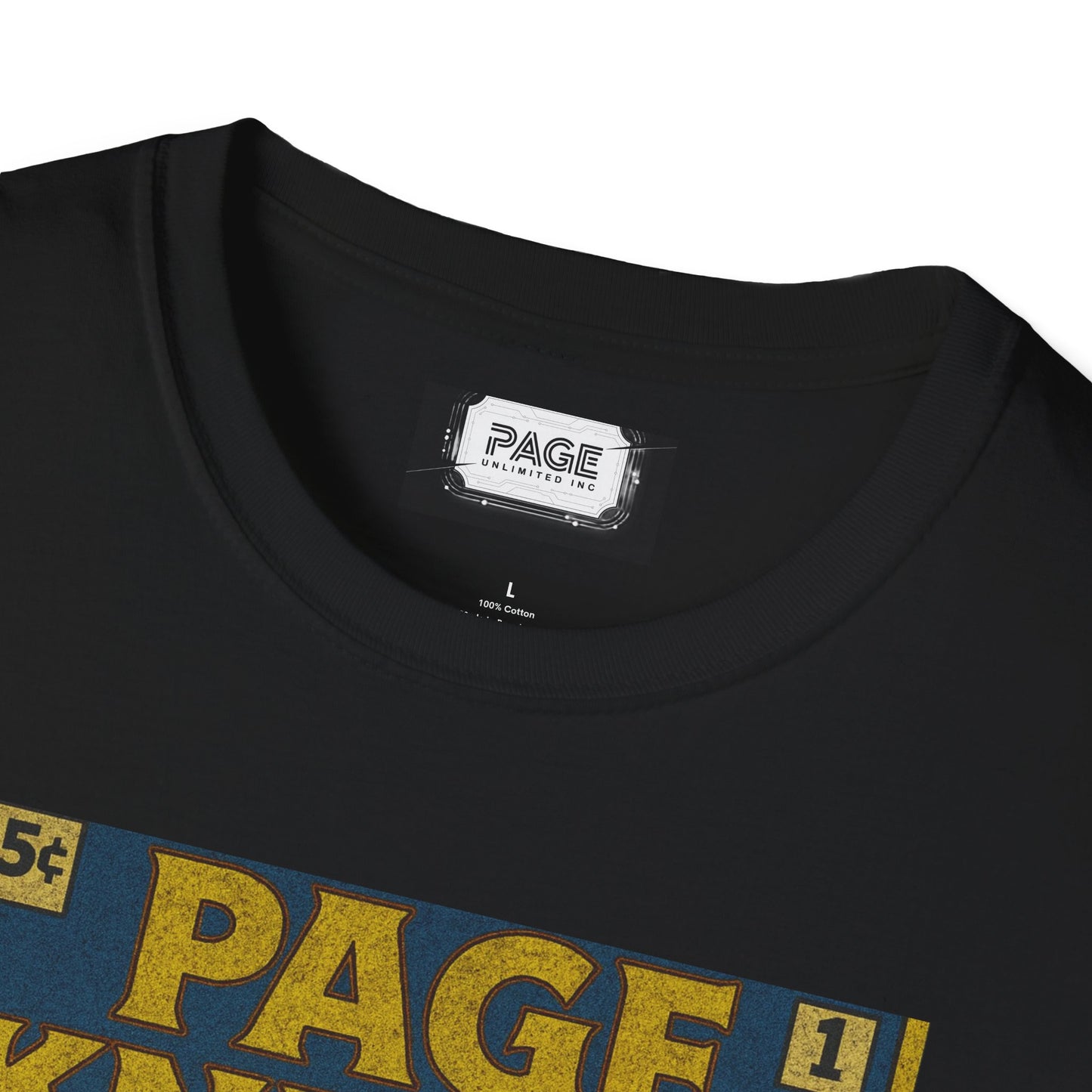 Page Knight Unisex Softstyle T-Shirt Comic Book Art, Graphic Tee