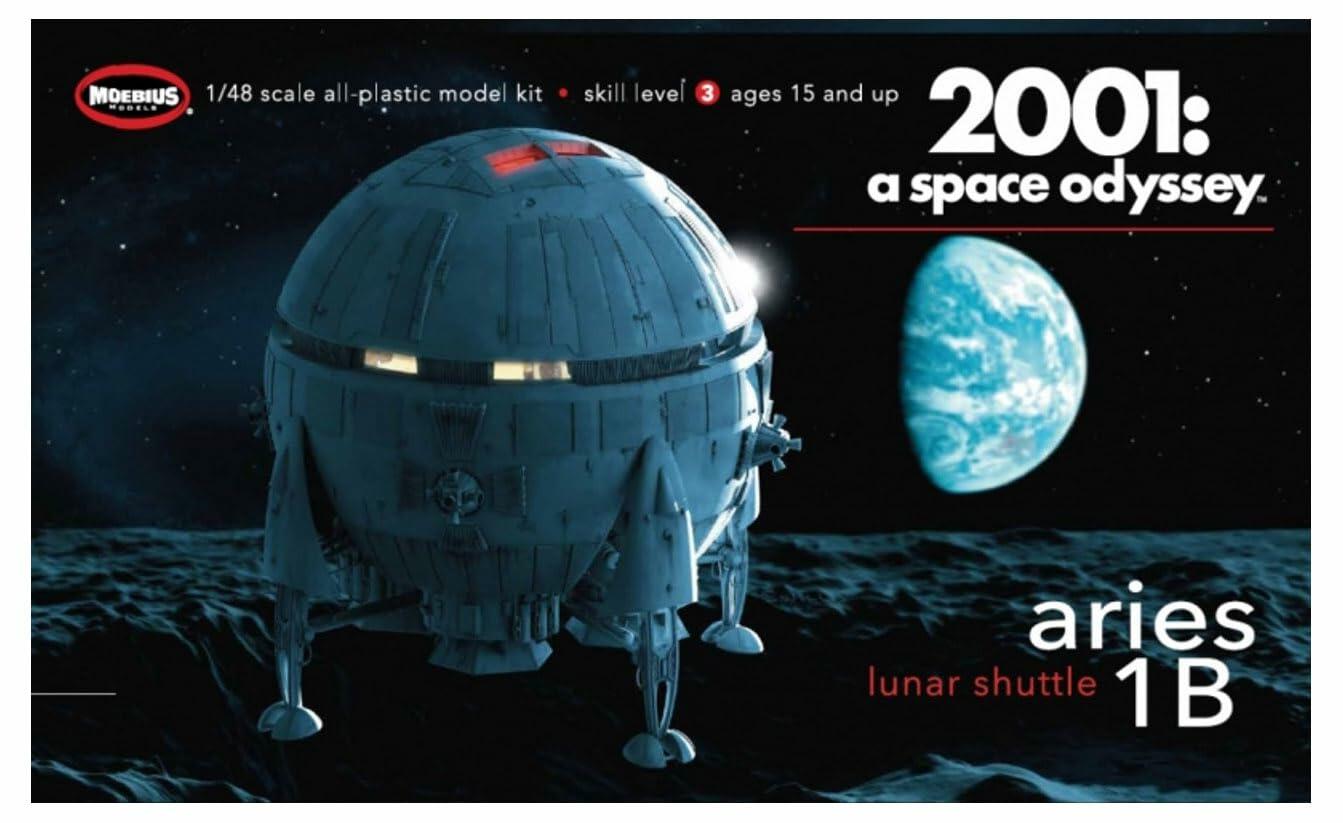 2001: A Space Odyssey Aries-1B Lunar Carrier 1/48 Scale Model Kit