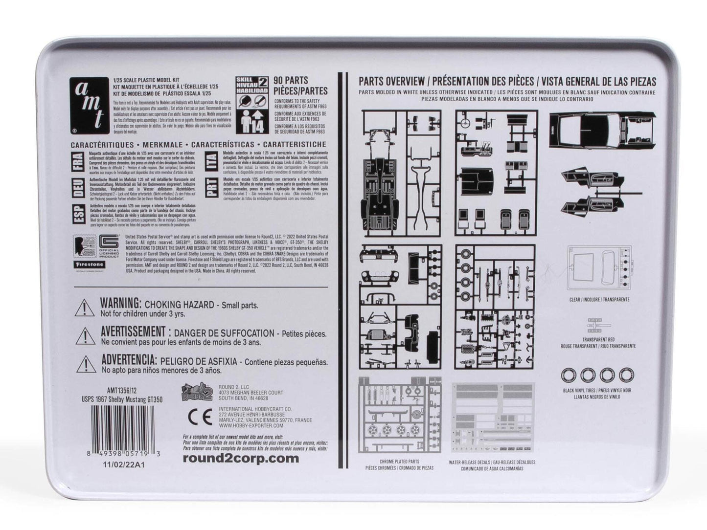 AMT 1967 Shelby GT350 USPS Stamp Series 1:25 Scale Model Kit