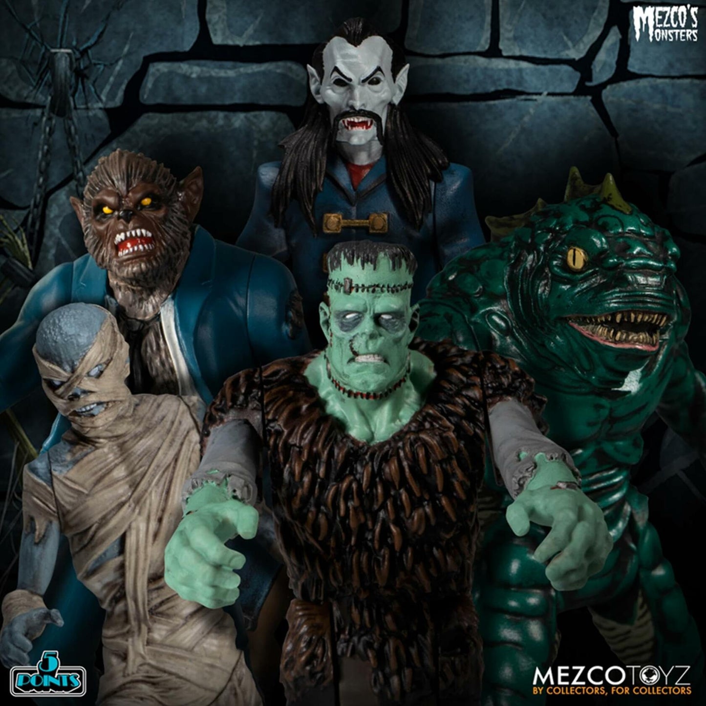 Mezco - 5 Points Mezco's Monsters - Tower of Fear Deluxe Boxed Set, Mezco, Gifts