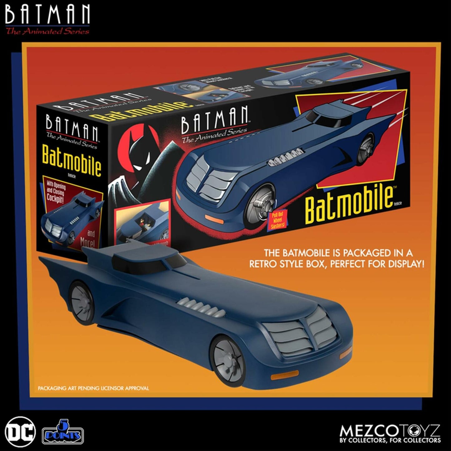 DC 5 Points Batmobile Vehicle (Batman: The Animated Series)