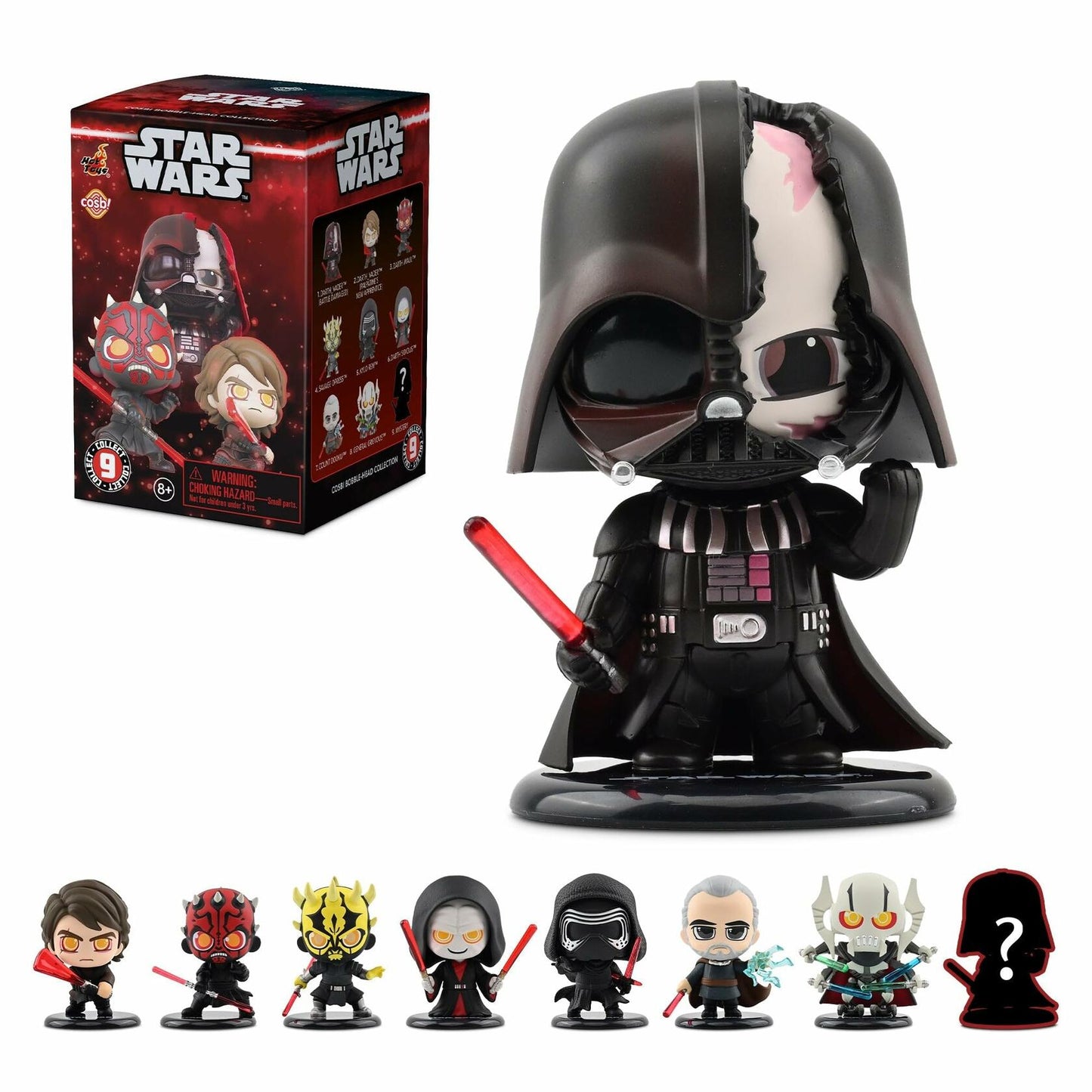 Star Wars Dark Side Cosbi Bobble-Head Blind Box, Single Box