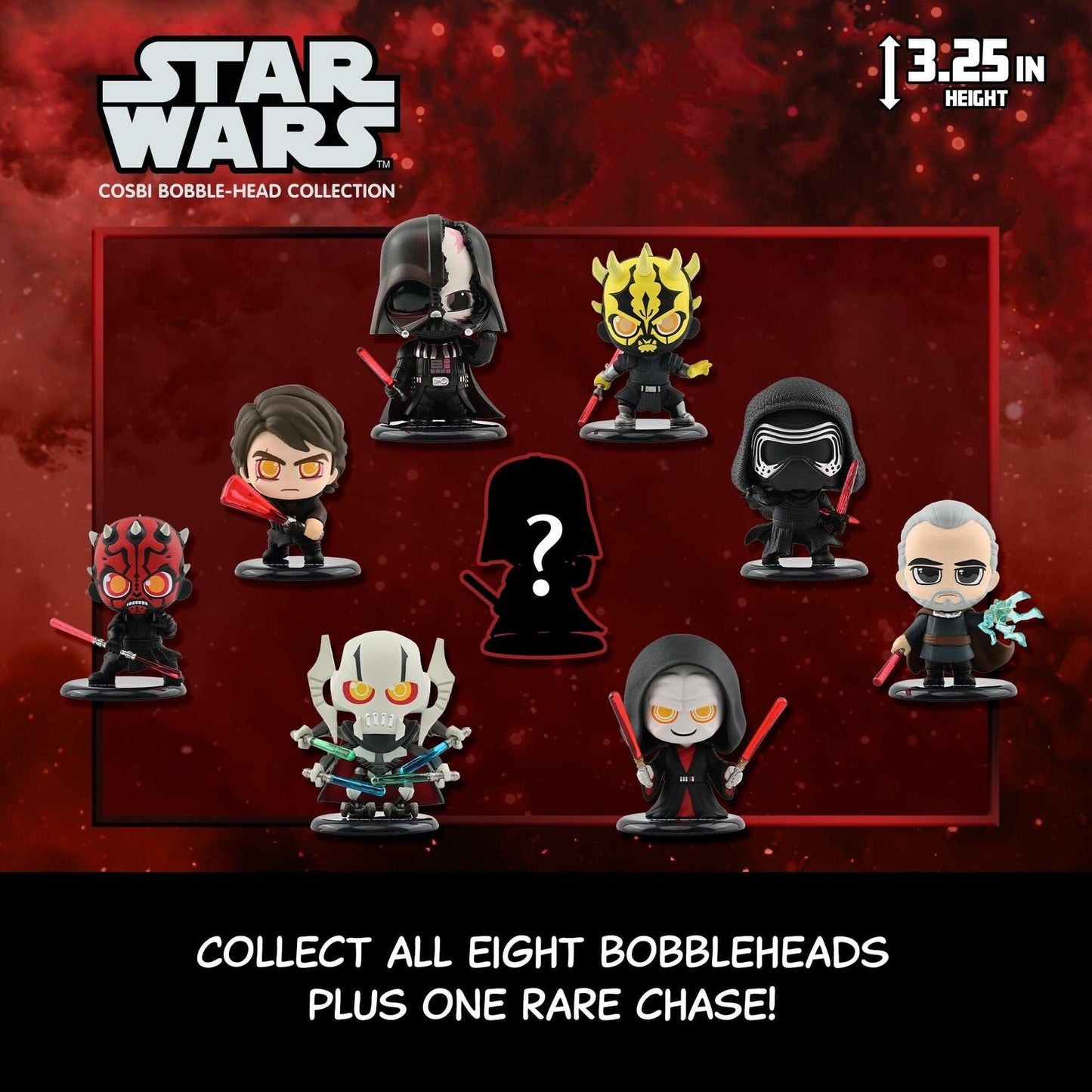 Star Wars Dark Side Cosbi Bobble-Head Blind Box, Single Box
