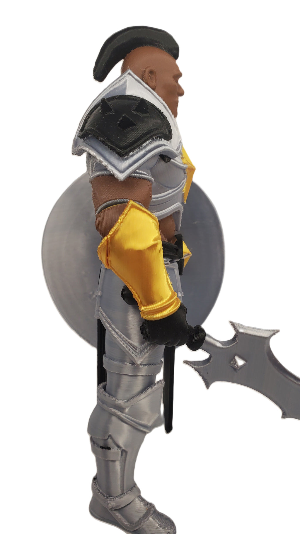 Brutus Knight 7in Fantasy Warrior 3D Printed Figure Page Unlimited Knights