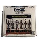 Page Unlimited Noble African Knights Chess Pieces Gold & Silver Set 4 Boxes NIB!