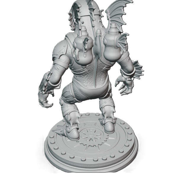 Steampunk Creature from the Black Lagoon – Fan Art Inspired 3D Printed Statue