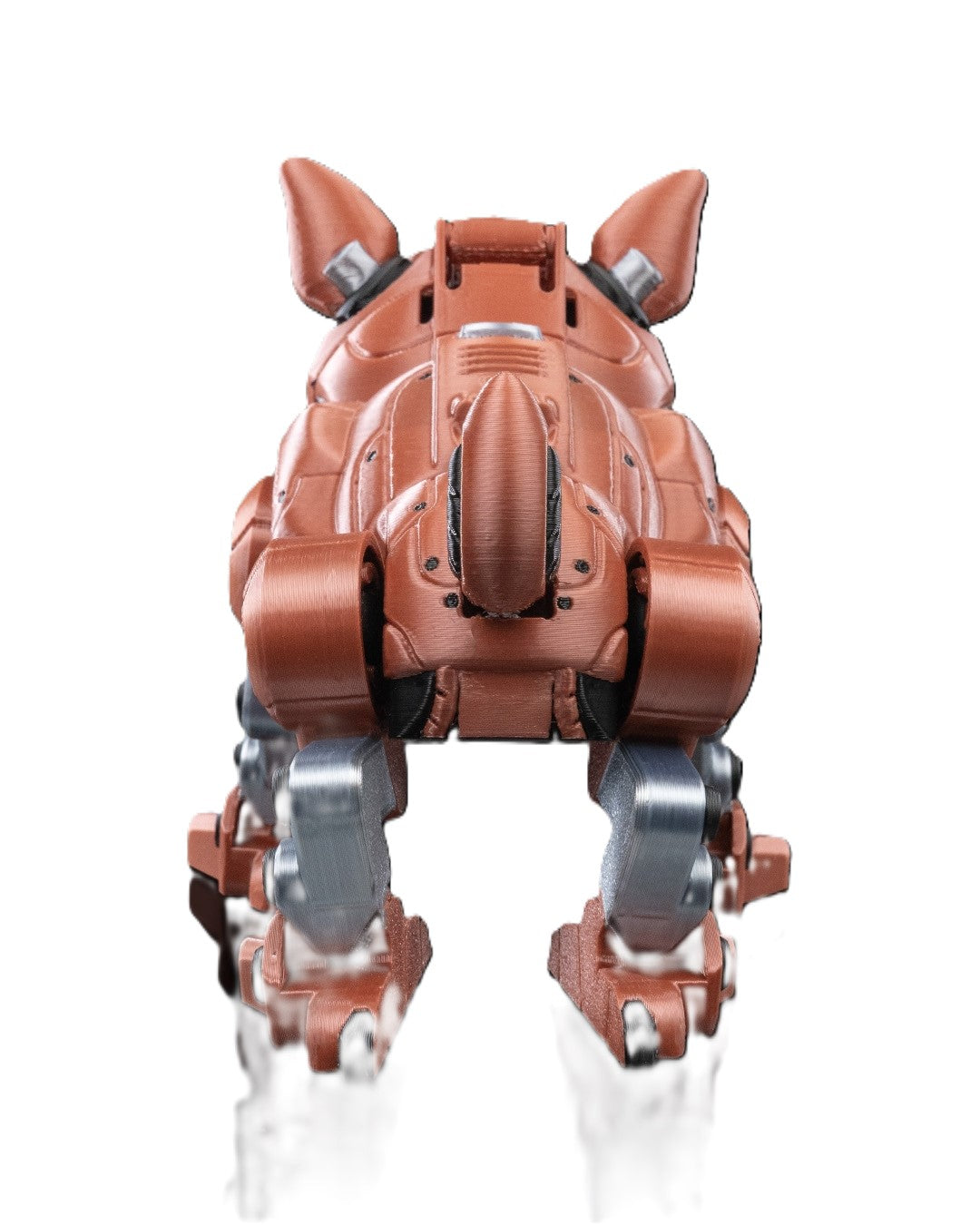 3D Printed Dogbot Mech Robot Figure Sci Fi Desk Display 5in Tall