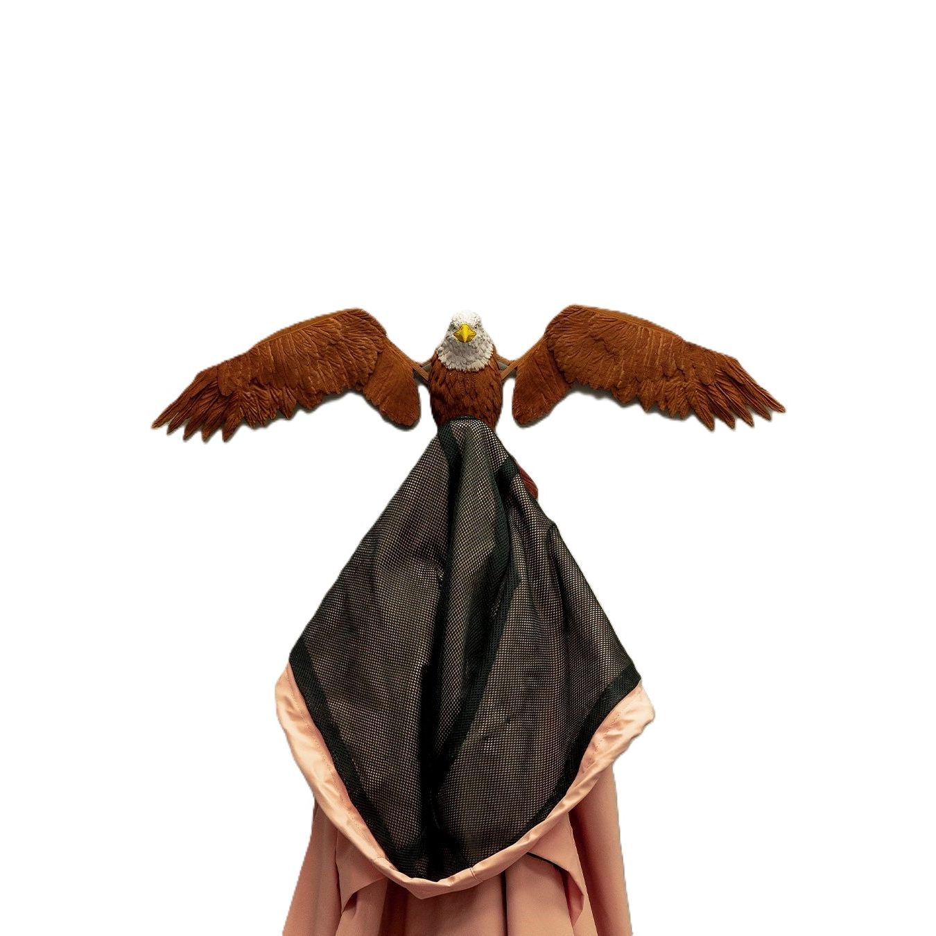 3D Printed Eagle Coat Hanger Wall Mount Spreading Wings 20.5in Decor Home