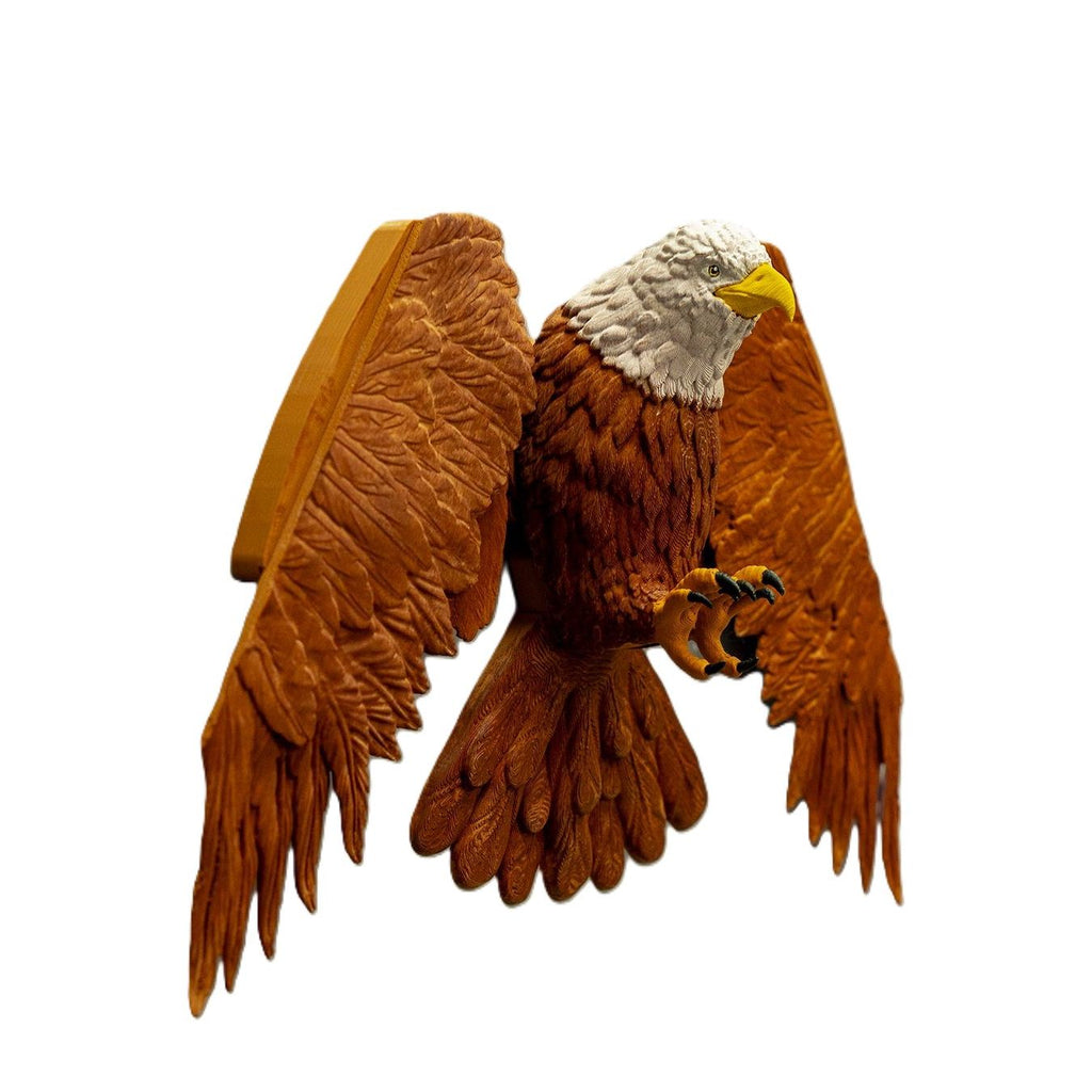 3D Printed Eagle Coat Hanger Wall Mount Spreading Wings 20.5in Decor Home