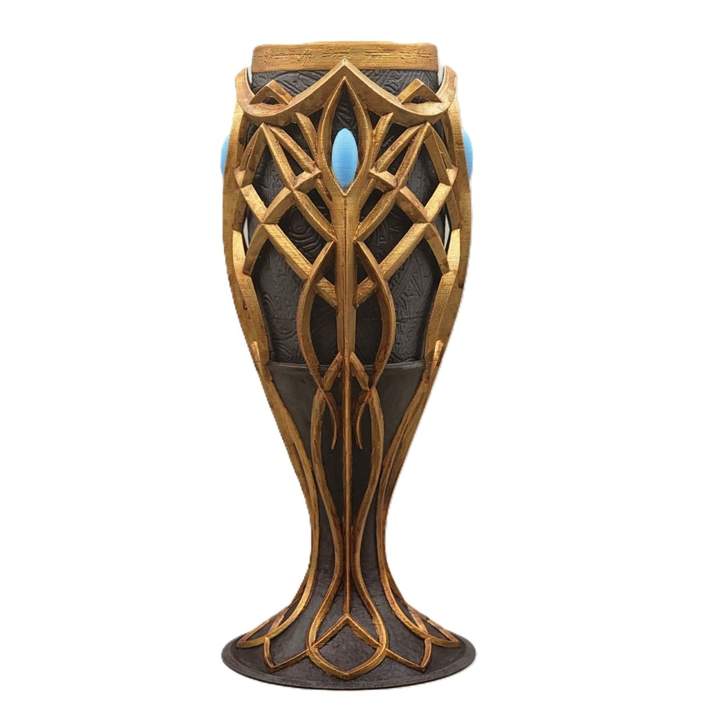 3D Printed Elven Goblet 9in Fantasy Chalice Medieval Renaissance Decor