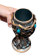 3D Printed Elven Goblet 9in Fantasy Chalice Medieval Renaissance Decor