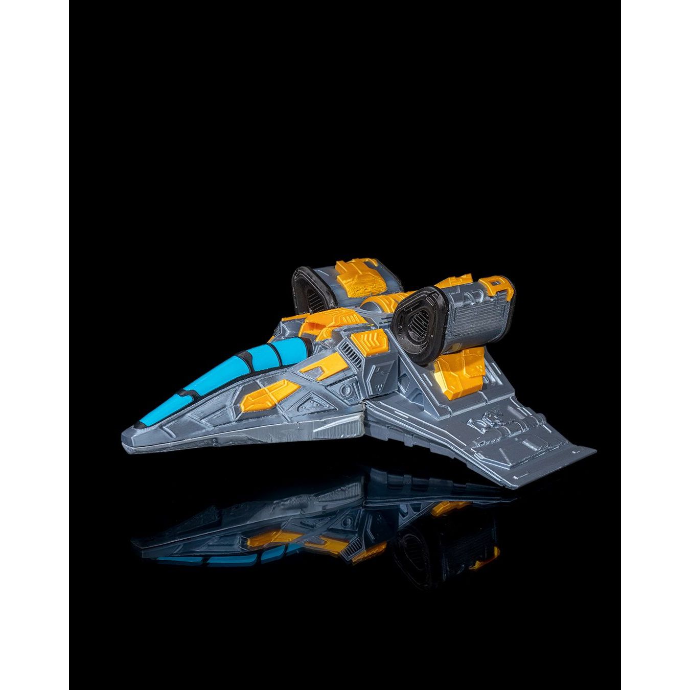 Fallen Spaceship Incense Holder 13.38" Sci-Fi 3D Printed Burner Decor