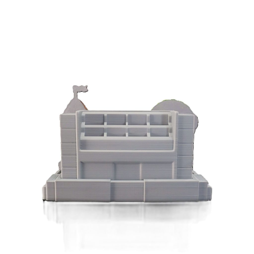 Fantasy Console Dock Holder w/ Game Storage 3D Printed Village Stand Fits Switch