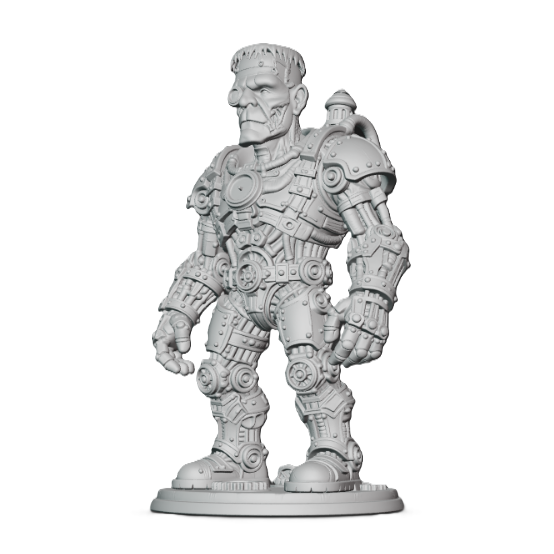 Steampunk Frankenstein Monster 3D Printed Collectible Sculpture Limited Edition
