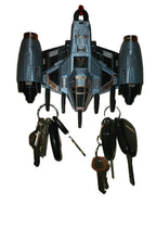 3D Printed Space Jet Key Holder Wall Mounted Key Rack Sci-Fi Home Decor