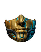 Metropolis Sci-Fi Cyberpunk Mask 3D Printed Futuristic Cosplay Prop