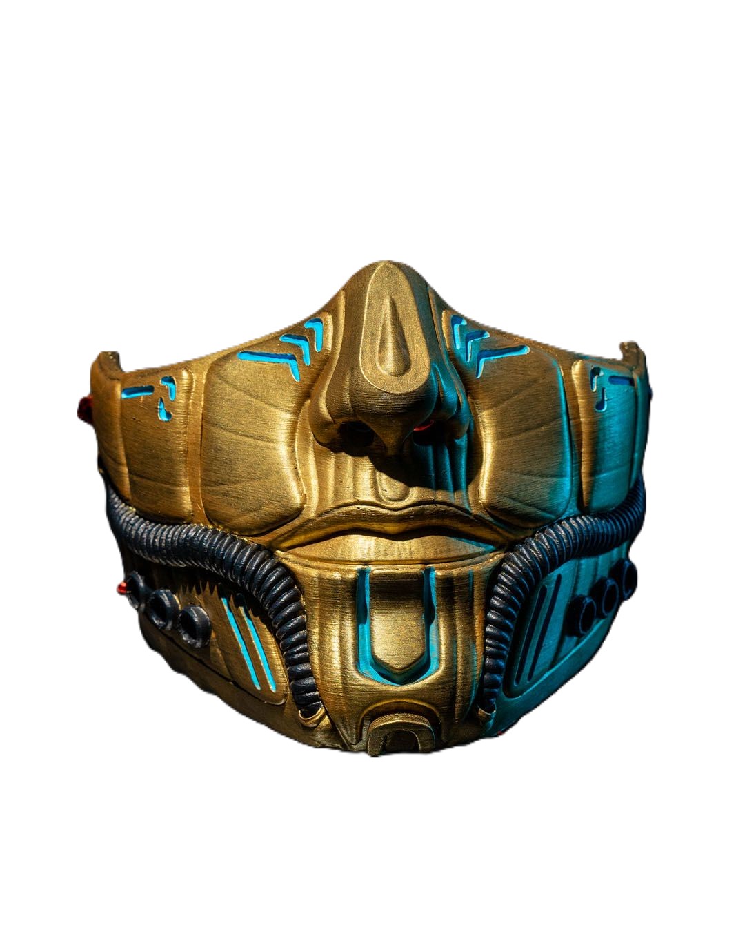Metropolis Sci-Fi Cyberpunk Mask 3D Printed Futuristic Cosplay Prop