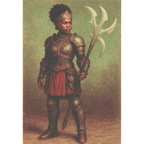 Nayasha Stormblade 3D Model High-Resolution Fantasy Medieval Armor Hero Figure