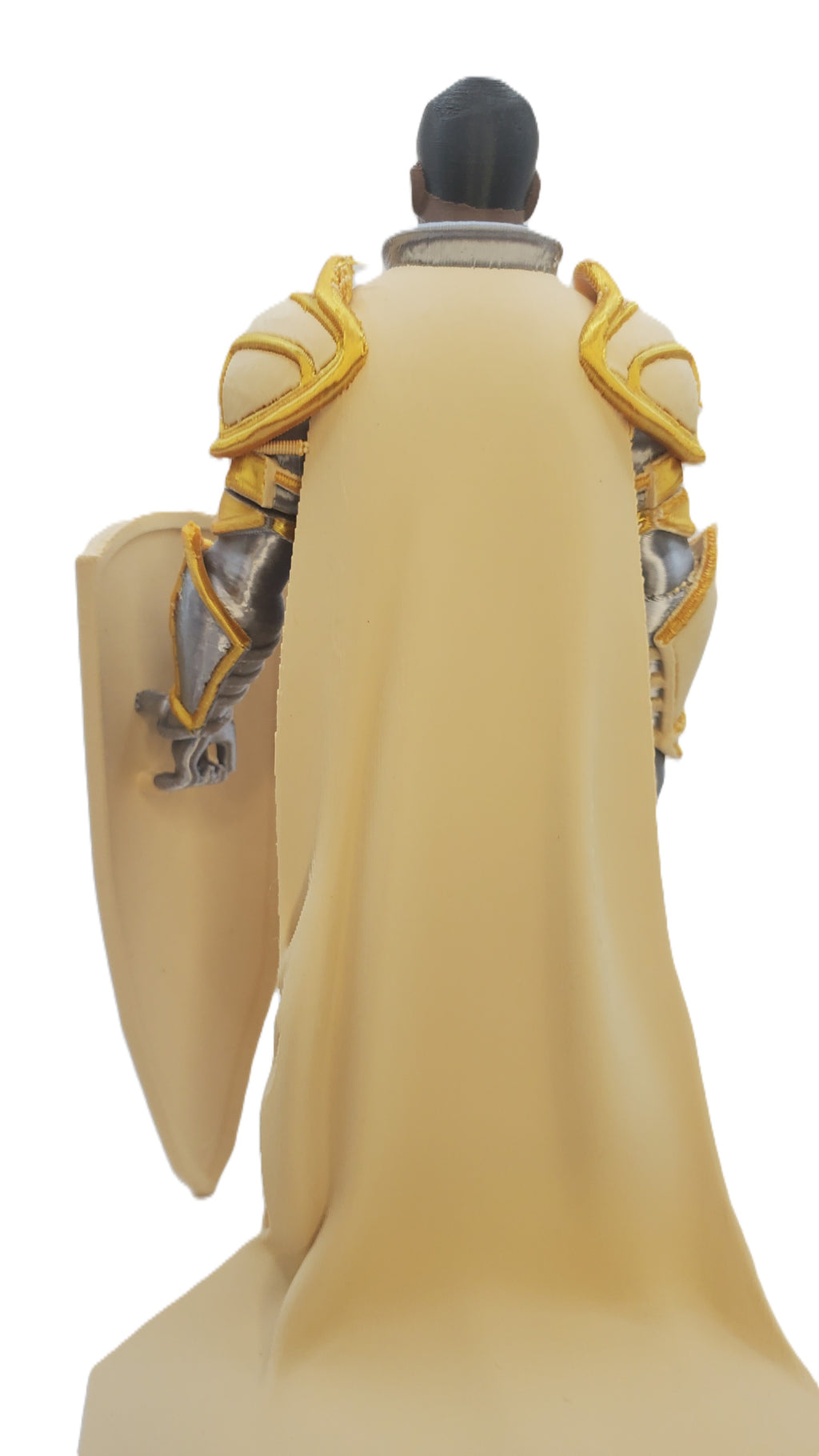 Page Unlimited Knights Page Knight Fantasy Armor Figure, 3D Printed PLA, 7 Inch, Cream and Gold
