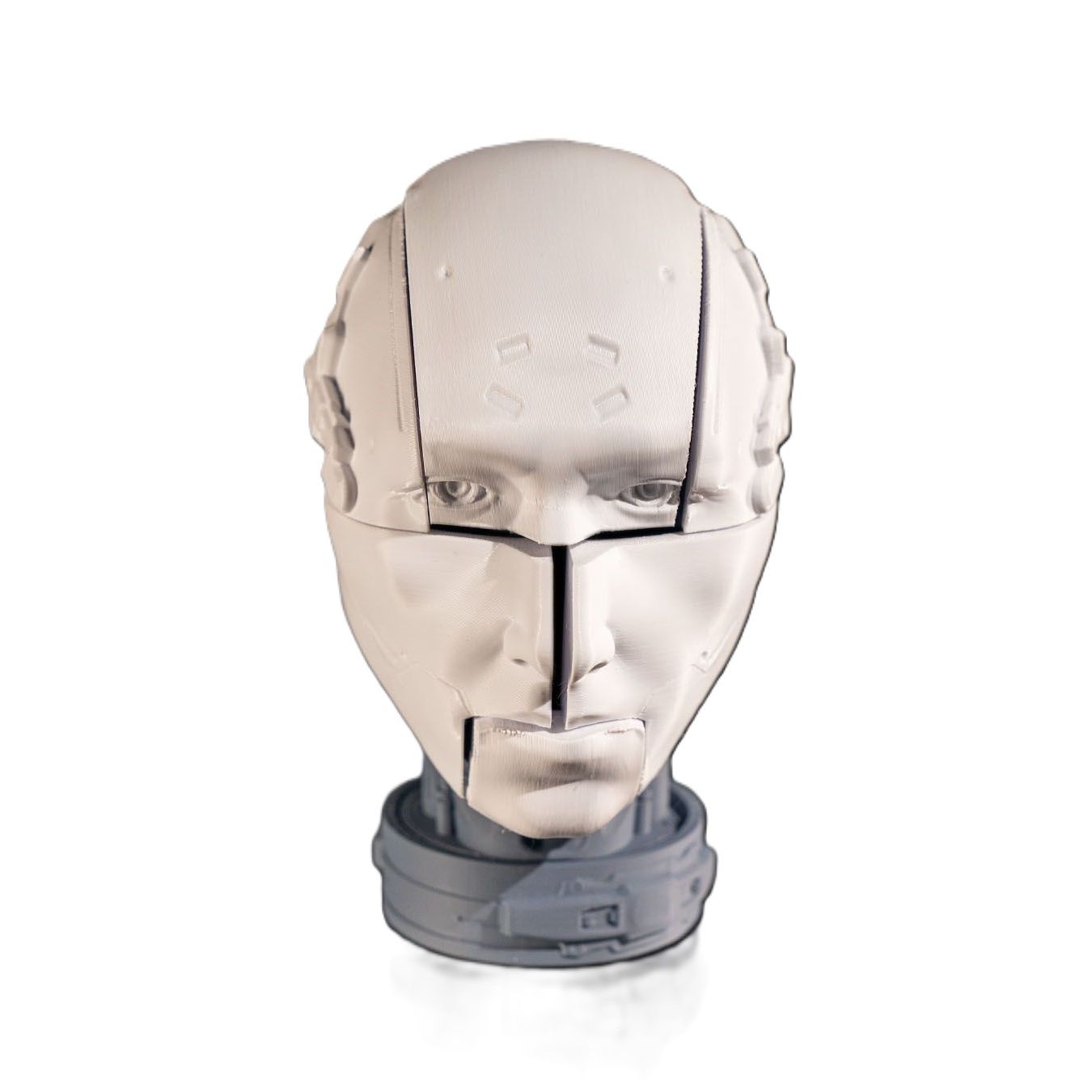3D Printed Robot Anatomy Head Bust 6.1in Sci-Fi Display Model Art Figure