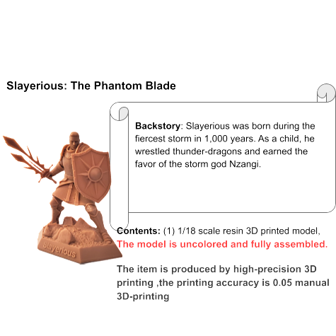 Slayerios Knight 3D Model High-Resolution Fantasy Medieval Armor Hero Figure