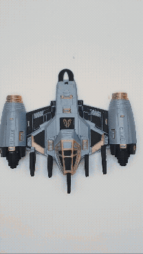3D Printed Space Jet Key Holder Wall Mounted Key Rack Sci-Fi Home Decor