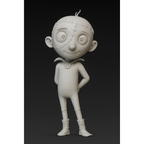 Stitch Head Inspired 3D Printed Collectible Figure 5" PLA Unpainted Fan Art