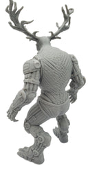 Steampunk Wendigo 3D Printed Figure 7in Grey Horror Statue