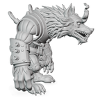 Steampunk Werewolf 3D Printed Sculpture | Fan Art Mechanical Hybrid Statue
