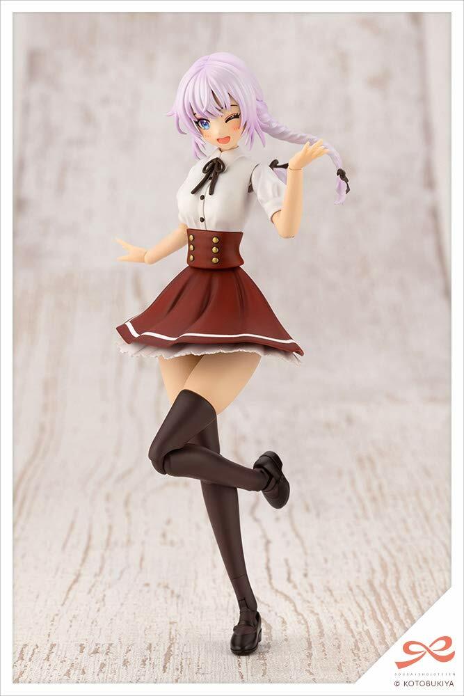 Kotobukiya Sousai Shojo Teien: Ritsuka Saeki (St. Iris Gakuen Girls' High School Summer Clothes Dreaming Style Noble Rose Version) Plastic Model Kit, Multicolor (JK008)
