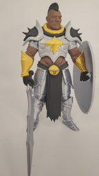 Brutus Knight 7in Fantasy Warrior 3D Printed Figure Page Unlimited Knights
