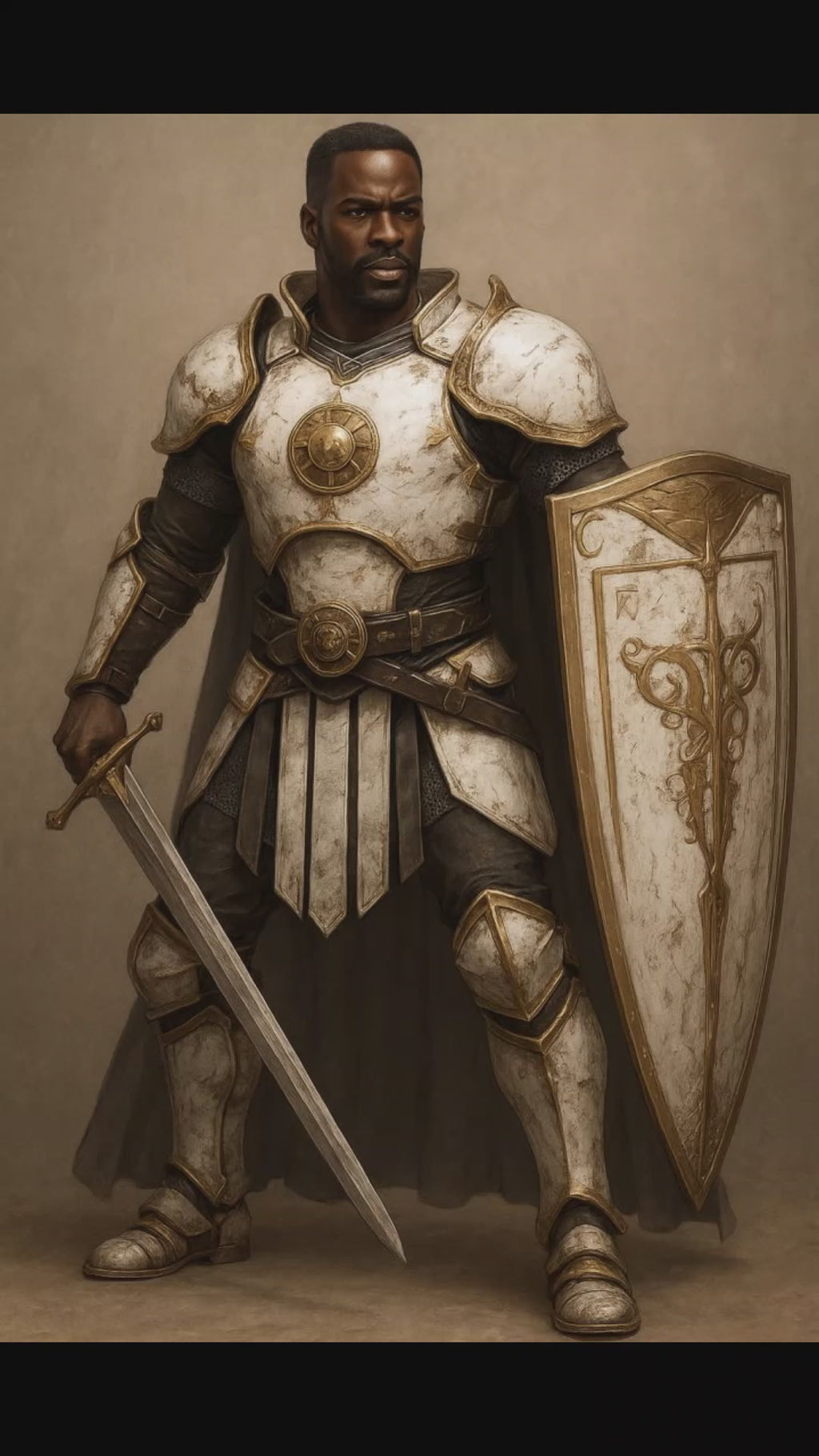 Page Knight 3D Model High-Resolution Fantasy Medieval Armor Hero Figure