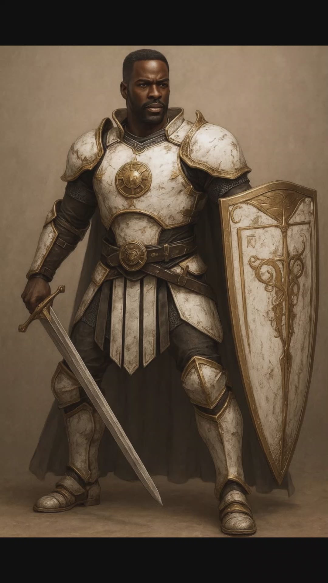 Page Knight 3D Model High-Resolution Fantasy Medieval Armor Hero Figure