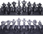 Street Fighter 25th Anniversary Resin Chess Set with Glass Board & COA