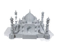 Taj Mahal 3D Printed Architectural Model White PLA Desk Display 8.3in