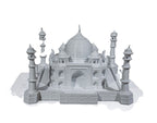 Taj Mahal 3D Printed Architectural Model White PLA Desk Display 8.3in